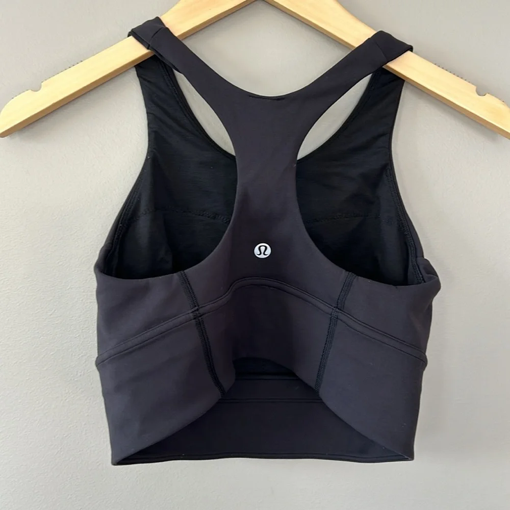 Lululemon Wunder Train Long Line *Med Support C/D Cup Size‎ 6 Black